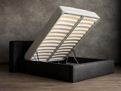 Кровать Сонум Europa Кашемир Голубой (с подъемным механизмом) 200х200