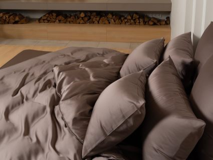 Простыня German Grass Havana Brown Brilliant Grass на резинке 180х200