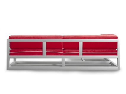 Диван Арско Магнус угловой трехместный красный Длина 250 см