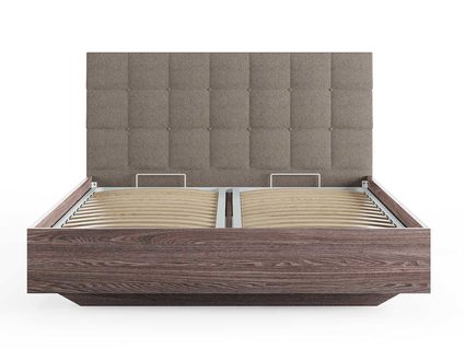 Кровать Сонум Luiza Ясень Анкор + Рогожка Песочная 160х190