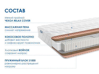 Матрас Димакс Relmas Cocos S1000 29