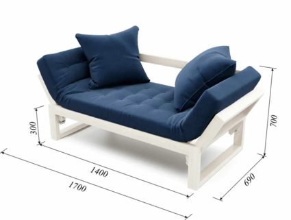 Диван Арско Амбер двухместный синий