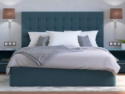 Кровать Lonax Аврора велюр Dolly-13 (с основанием) 200х190