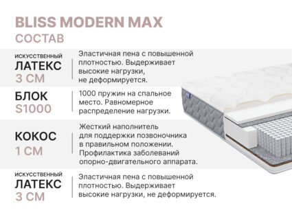 Матрас Димакс Bliss Modern max 90х195