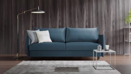 Диван Фиеста Мебель Портленд Лайт велюр Vivaldi 24 темно-коричневый Длина 220 см