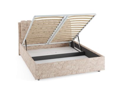 Кровать Сонум Olivia Кашемир Серый (с подъемным механизмом) 160х200