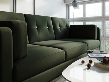 Диван Арско Ингвар Б трехместный оливковый