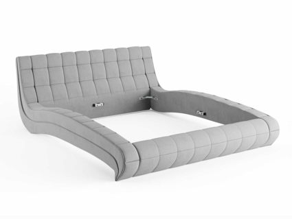 Кровать Сонум Milano Кашемир Бежевый (с подъемным механизмом)