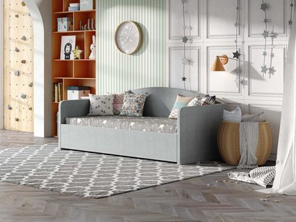 Кровать Сонум Uno Экокожа Платиновый перламутр 90х200