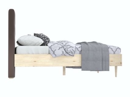 Кровать Арско Альмена Сосна/Велюр Grace 06 160х200