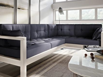 Диван Арско Астер угловой трехместный серый Длина 220 см