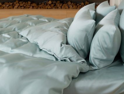 Простыня German Grass Sea Wave Brilliant Grass на резинке 180х200