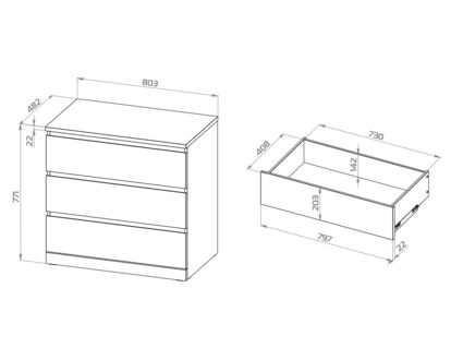 Комод Гуд Лакк Варма Прайм 3 белый