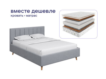 Кровать Димакс Амадора + матрас Мистер Слип Multi Line элит стронг 1425