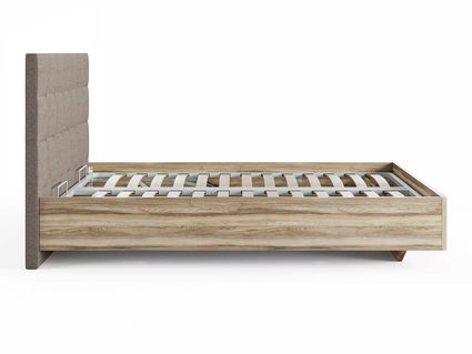 Кровать Сонум Luiza Ясень Ориноко + Кашемир Бежевый 140х200