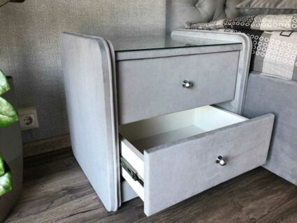 Тумба Димакс Сандрига велюр Velutto 35 уцененная 45х57