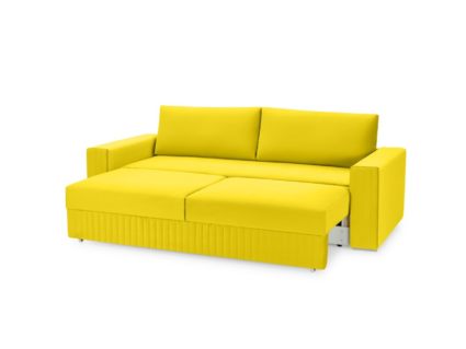 Диван Фиеста Мебель Тусон Лайт велюр Vivaldi 15 жёлтый Длина 232 см