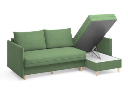 Диван Сонум Rain угловой Рогожка Деним Длина 240 см