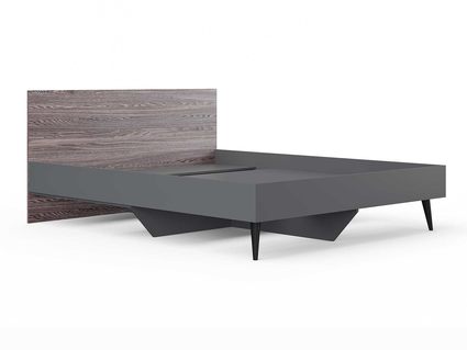Кровать Сонум Ines Ясень анкор + серый 140х190