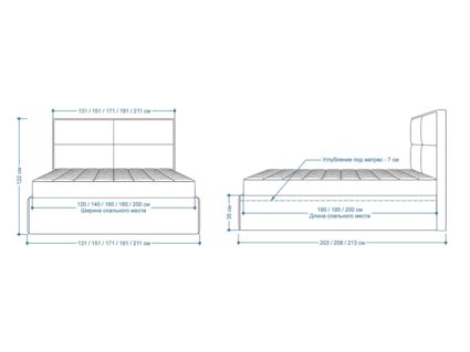 Кровать Lonax Марселла велюр Dolly-13 (с основанием) 140х200