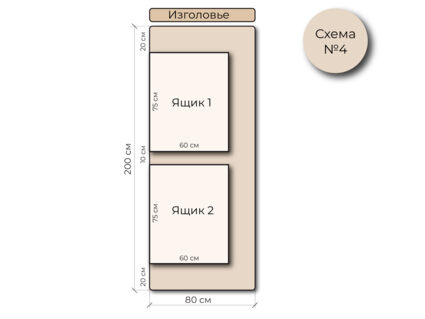 Кровать Mr.Mattress Site Box экокожа White 180х195