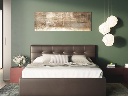 Кровать Nuvola Parma Velutto 26 (с подъемным механизмом) 120х190