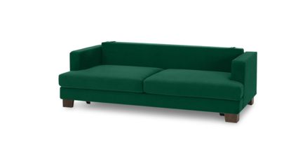 Диван Фиеста Мебель Марсель велюр Vivaldi 11 темно-зеленый Длина 220 см