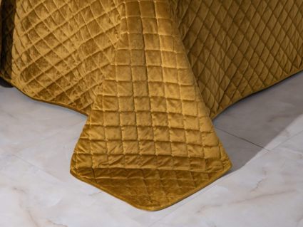 Покрывало Софи де Марко Натаниэль (горчичное) 160х220