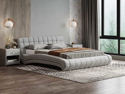 Кровать Сонум Milano Глазго Капучино (с подъемным механизмом) 160х200