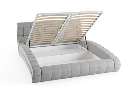 Кровать Сонум Milano Экокожа Белая (с подъемным механизмом) 90х190