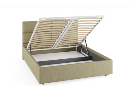 Кровать Сонум Omega Кашемир Светло-серый (с подъемным механизмом) 120х200