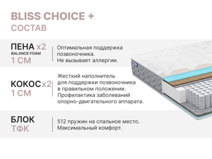 Матрас Димакс Bliss Choice + 180х195