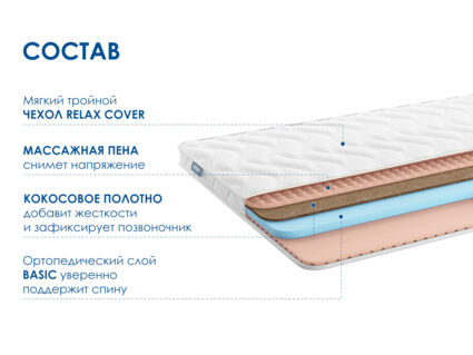 Матрас Димакс Relmas Cocos Roll 31