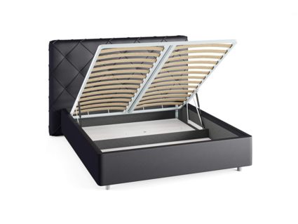 Кровать Сонум Manhattan Экокожа Коричневый (с подъемным механизмом) 140х190