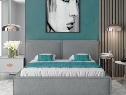 Кровать Nuvola Verde Bravo cream (с подъемным механизмом) 160х200