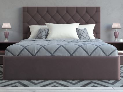 Кровать Lonax Элоиза велюр Dolly-13 (с основанием) 120х195