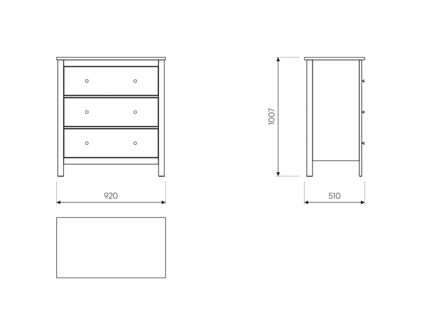 Комод Гуд Лакк Сага белый/ясень