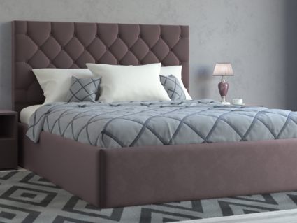 Кровать Lonax Элоиза велюр Dolly-13 (с основанием) 120х195