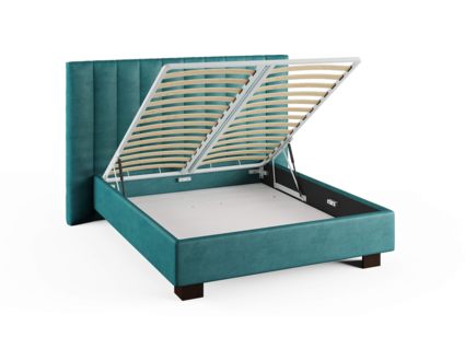 Кровать Сонум Barbara Рогожка Графит (с подъемным механизмом) 140х190