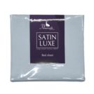 Простыня Primavelle на резинке Satin Luxe (дымчато-синяя) 160х200
