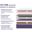 Кровать Димакс Левита + матрас Базилик Энерджи 24 медиум 140х200