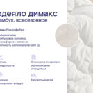 Одеяло Димакс Бамбук всесезонное + 2 подушки Димакс Базис Макси 200х220