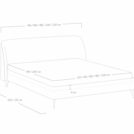 Кровать Сонум Rosa Микровелюр Терракотовый 120х200
