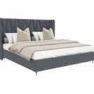 Кровать Beautyson Rebecca велюр Formula 998 серый 120х200