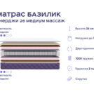 Кровать Димакс Риос с п/м + матрас Базилик Энерджи 26 Медиум Массаж 160х200