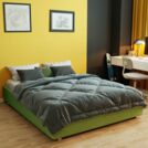 Кровать Димакс Риос с подъемным механизмом 140x200 экокожа Nitro Cream уцененная 140х200