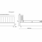 Кровать Димакс Амадора Агат с подъемным механизмом 160х200